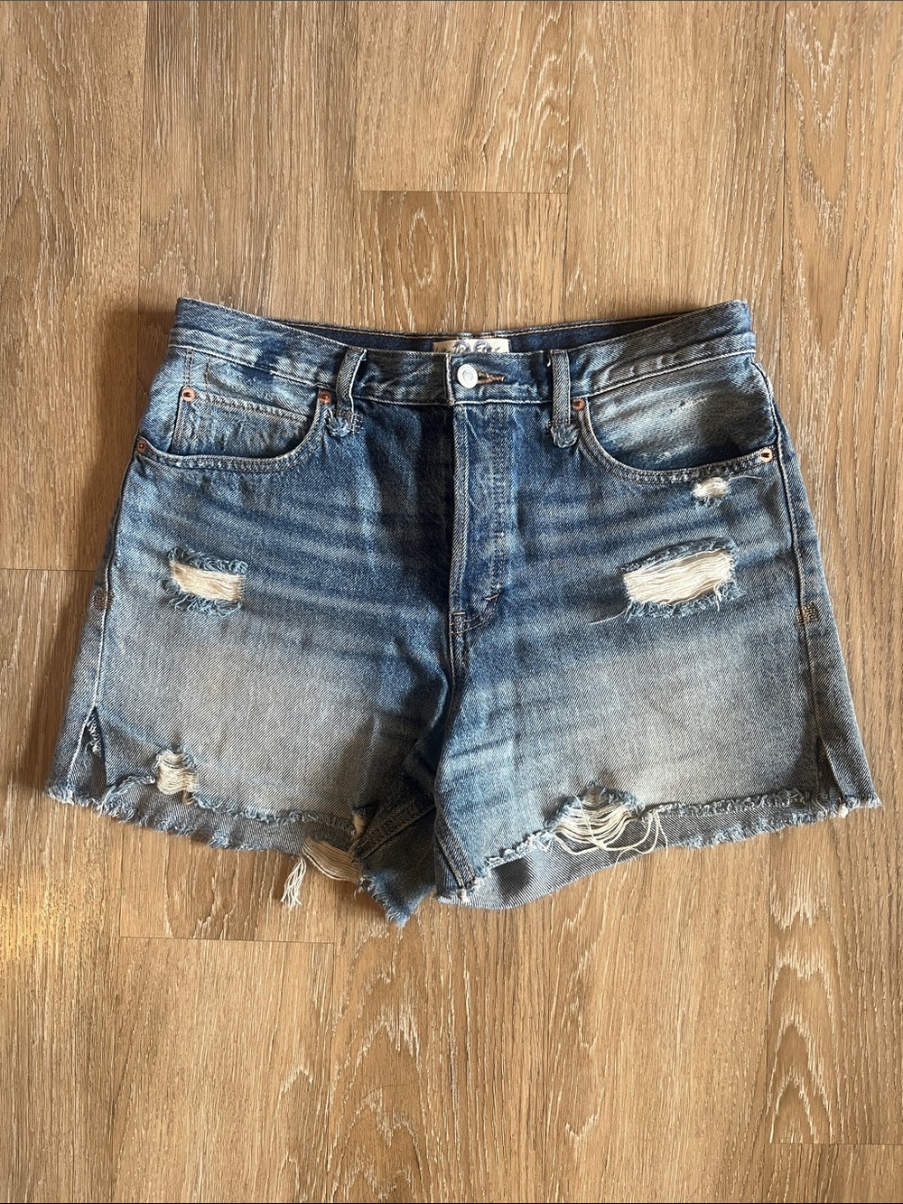 We The Free Makai High-Rise Denim Shorts